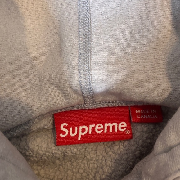 Supreme Light Gray Men's Hoodie - Picture 2 of 5